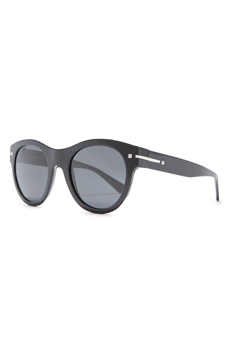 Valentino 51mm Round Sunglasses, Alternate, color, 