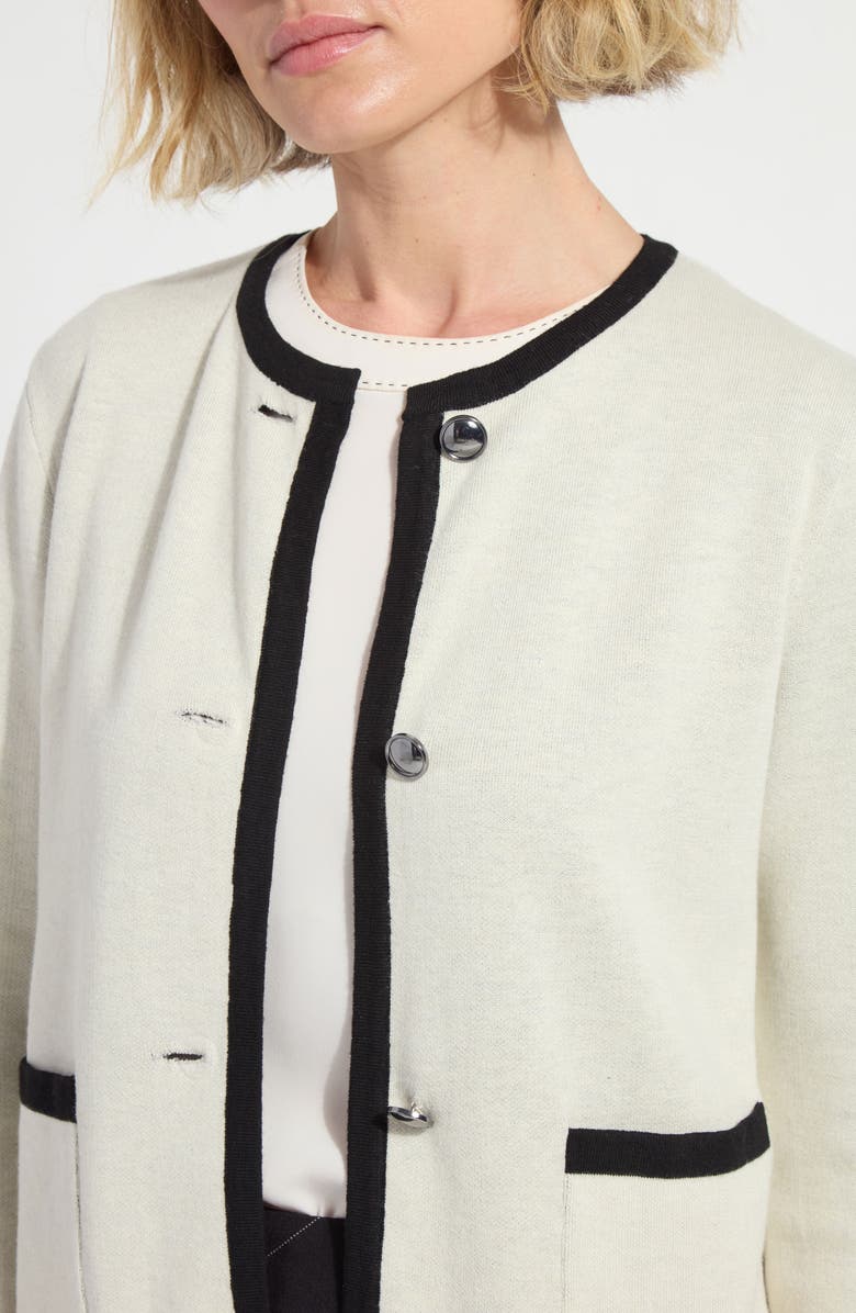 Lysse Amal Sweater Jacket, Alternate, color, Chalk