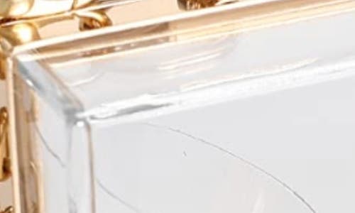 Macrae & Co . Clear Acrylic Box Clutch In White