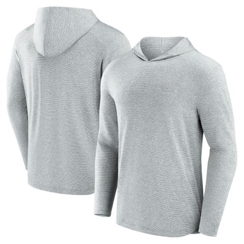 Men's Fanatics Signature Gray New York Giants Front Office Tech Lightweight Hoodie T-Shirt