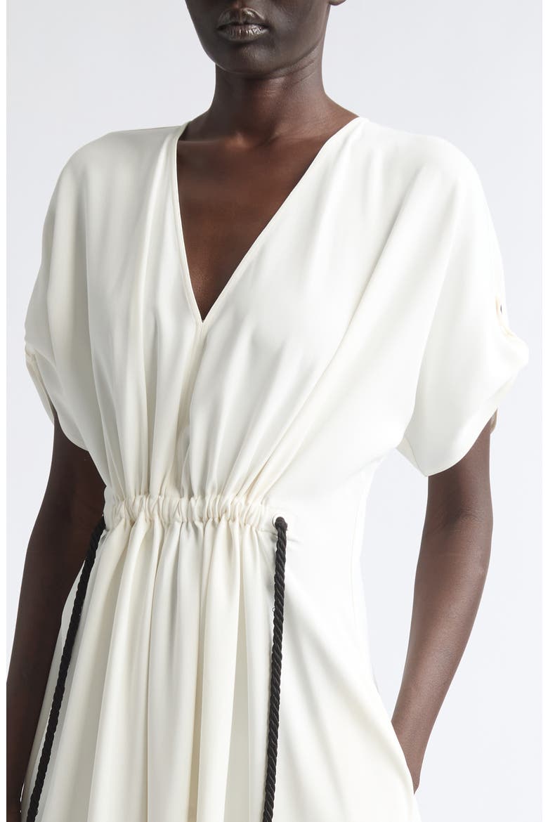 Gathered Waist Midi Dress, Alternate, color, MASCARPONE