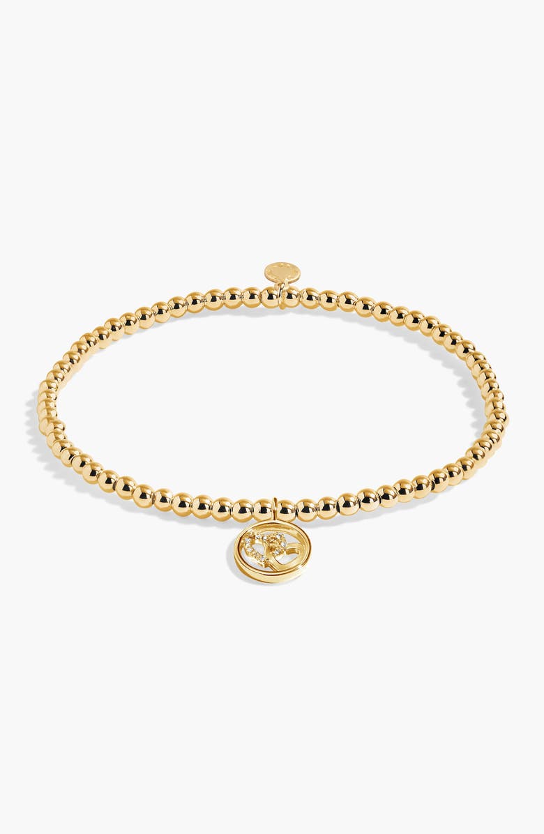 A Littles & Co A Little 'Love And Friendship' Bracelet In Gold-Tone Plating, Main, color, Metallic Gold