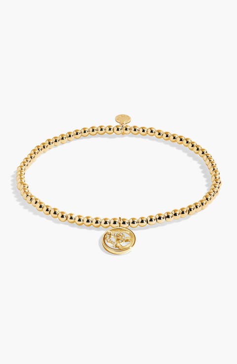 A Little 'Love And Friendship' Bracelet In Gold-Tone Plating