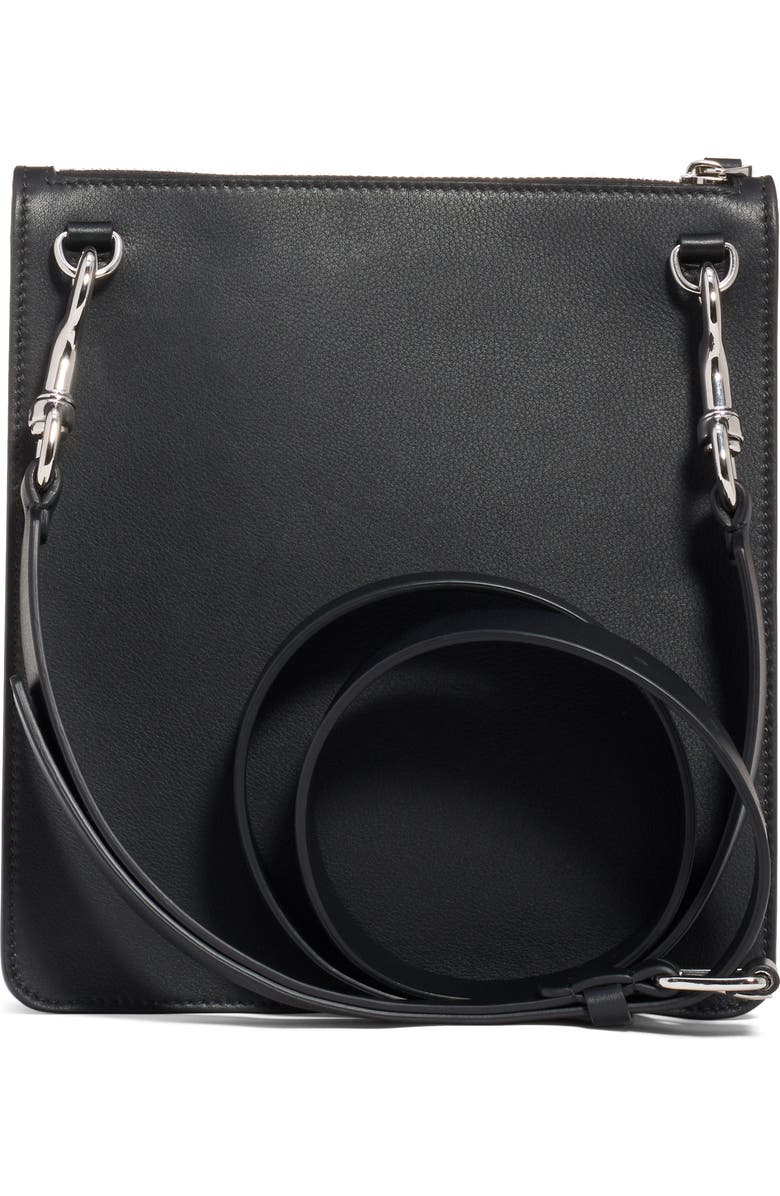 Valentino Garavani Valentino Small V-Logo Calfskin Leather Messenger Bag, Alternate, color,