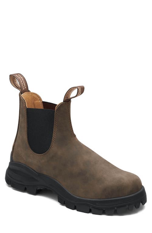 Blundstone Footwear Chelsea Boot in Rustic Brown 