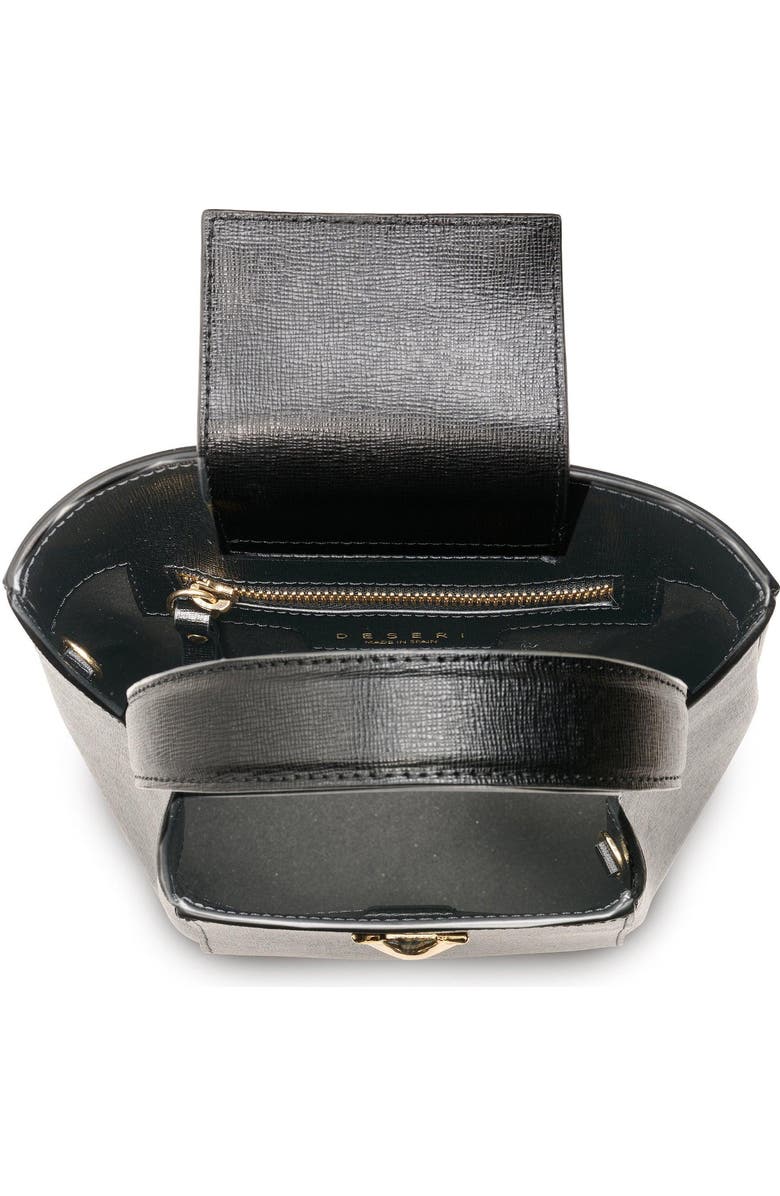 DESERI Rosa Mini Handbag, Alternate, color, Black