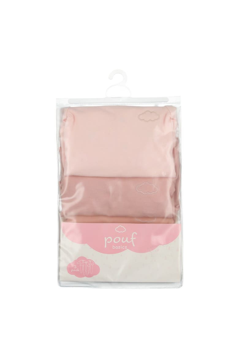 3 Pack Footies, Alternate, color, Pink