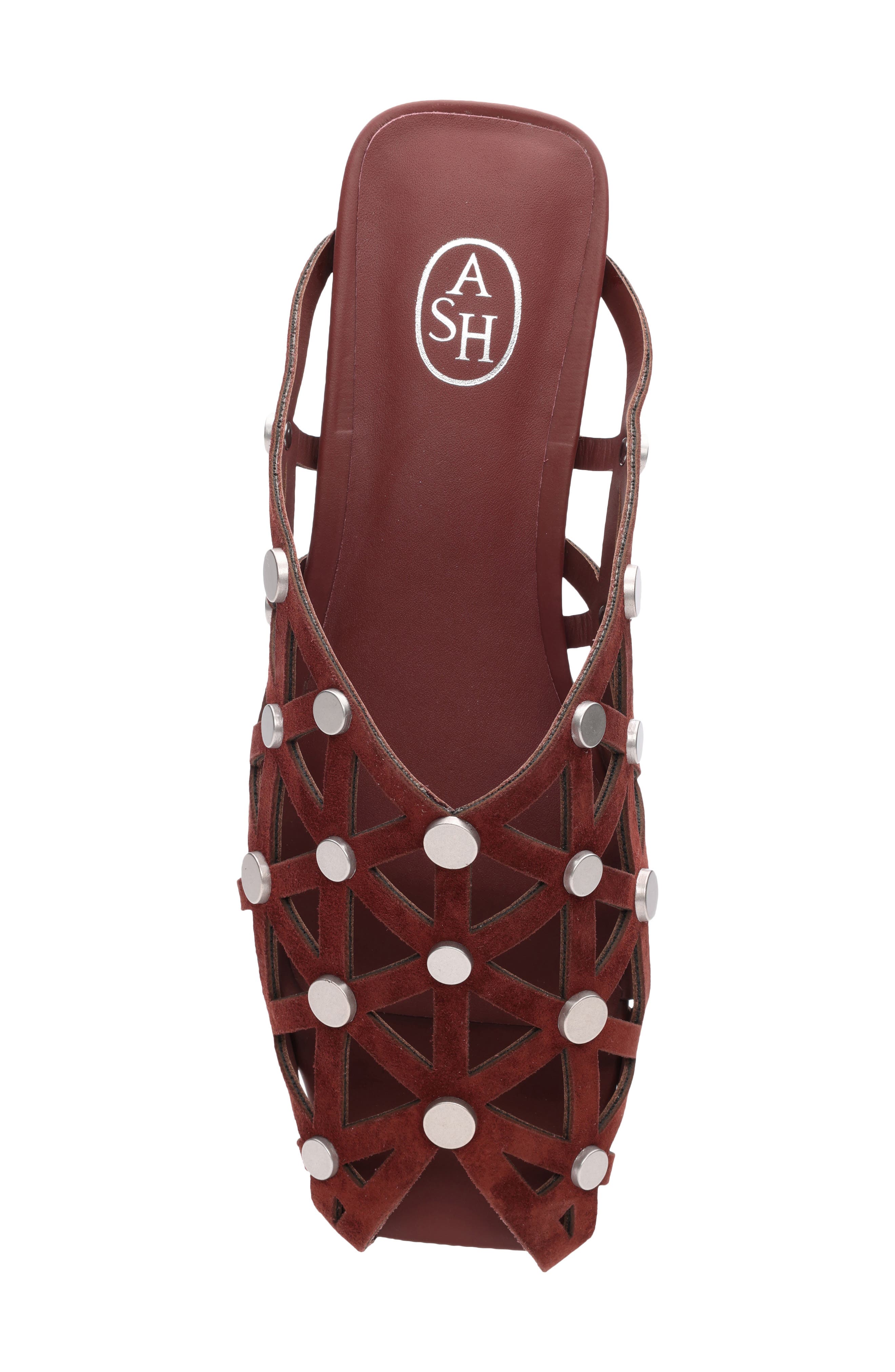 Ash Bone Embellished Open Toe Mule, Alternate, color, 