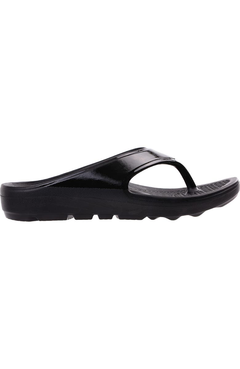 Revitalign Fusion Energy Flip Flop, Alternate, color, Black