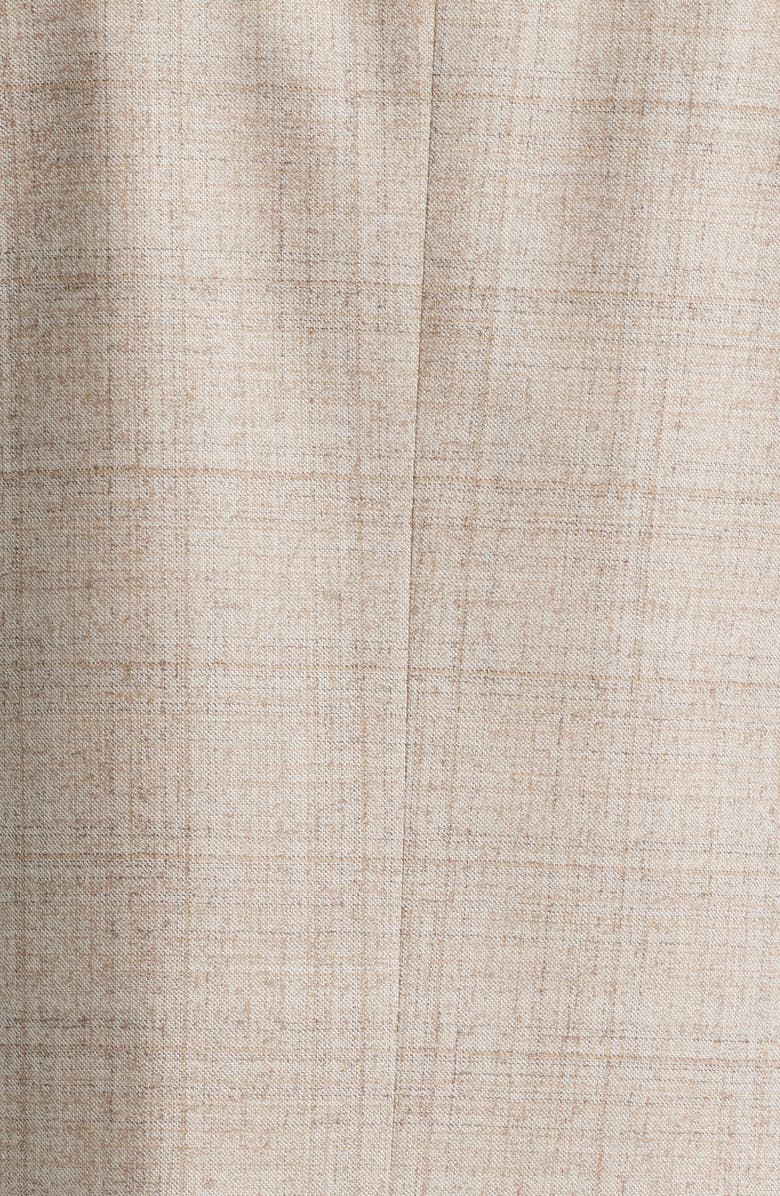 Canali Siena Regular Fit Windowpane Plaid Super 150s Wool Sport Coat, Alternate, color, Beige