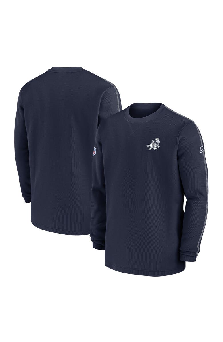 Nike Men's Nike Navy Dallas Cowboys 2024 Sideline Coach Vintage Pullover Sweatshirt, Main, color, Navy