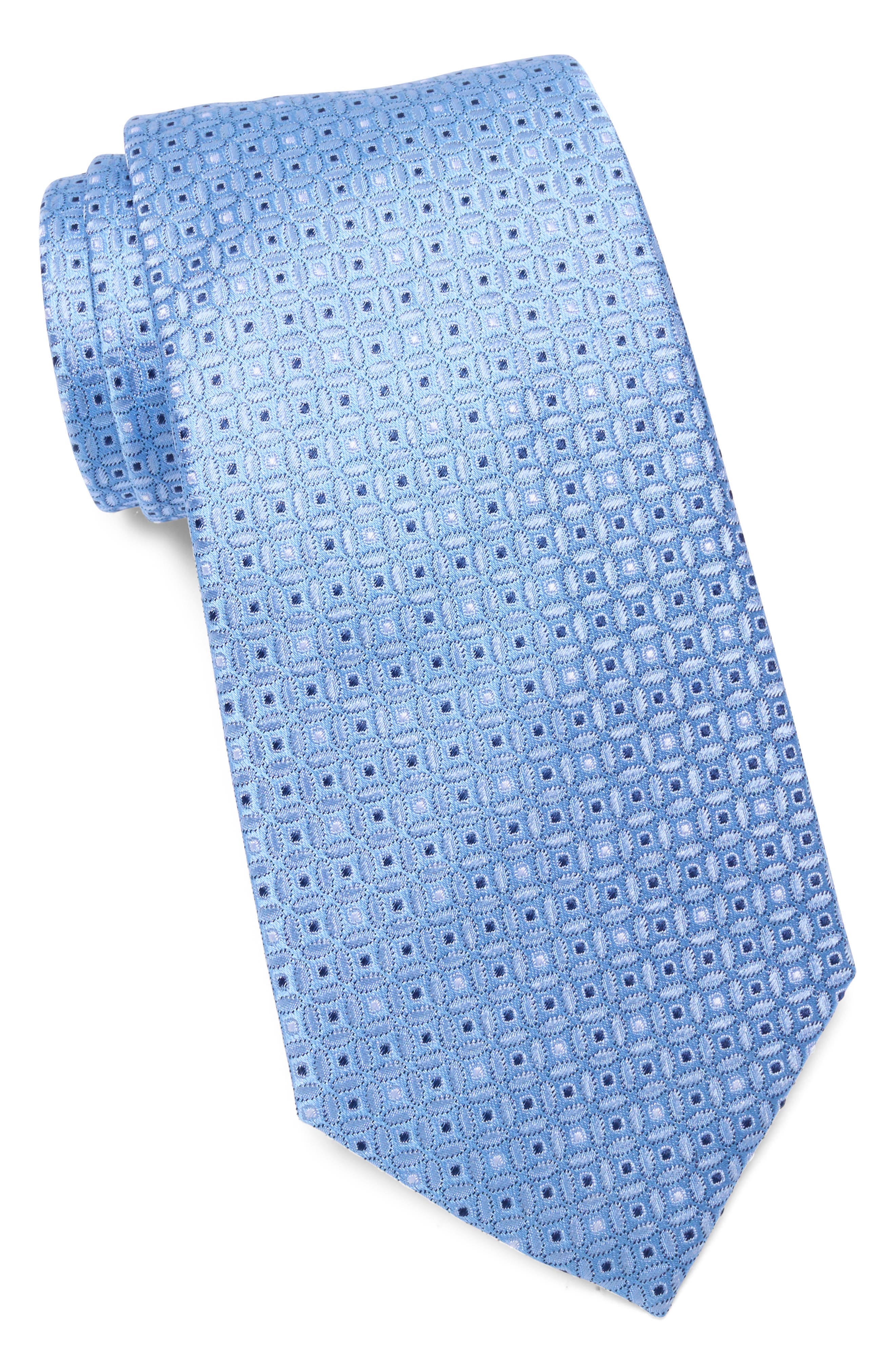 Duchamp Neat Geometric Silk Tie