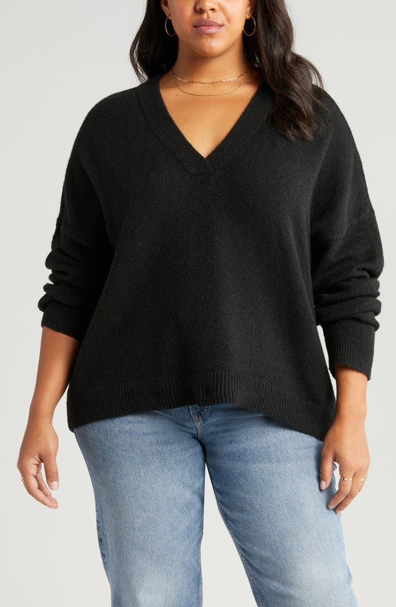 Treasure & Bond Oversize V-Neck Sweater, Alternate, color, 