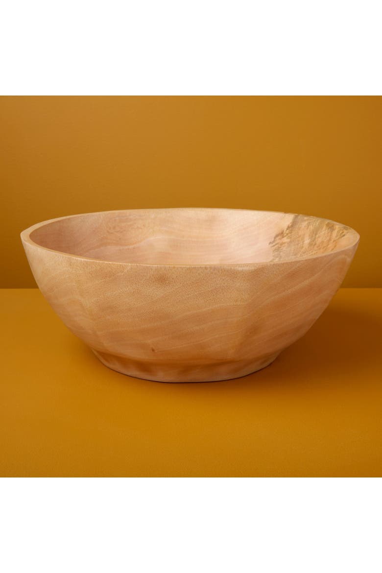 Kiln Mango Wood Curved Bowl, Alternate, color, Mango