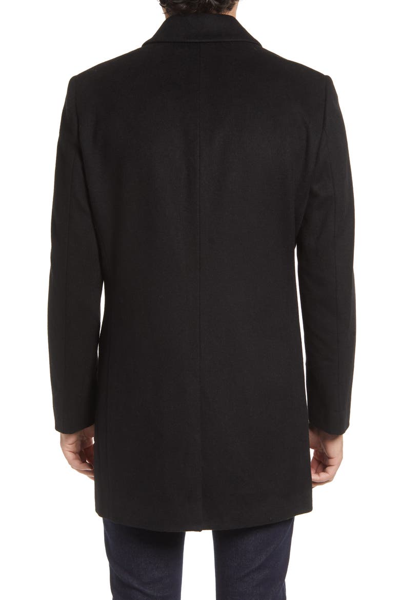 Spencer Wool Blend Coat, Alternate, color, BLACK