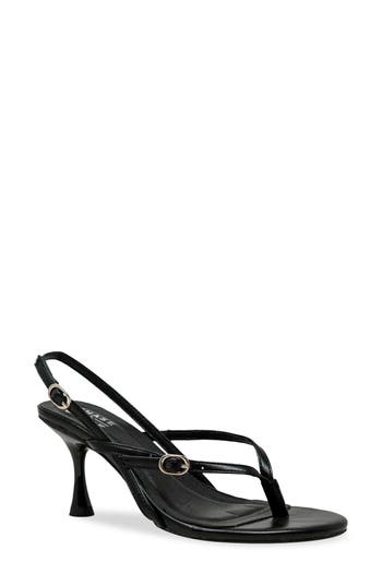 Chase & Chloe Chase And Chloe Nadine Slingback Sandal In Black