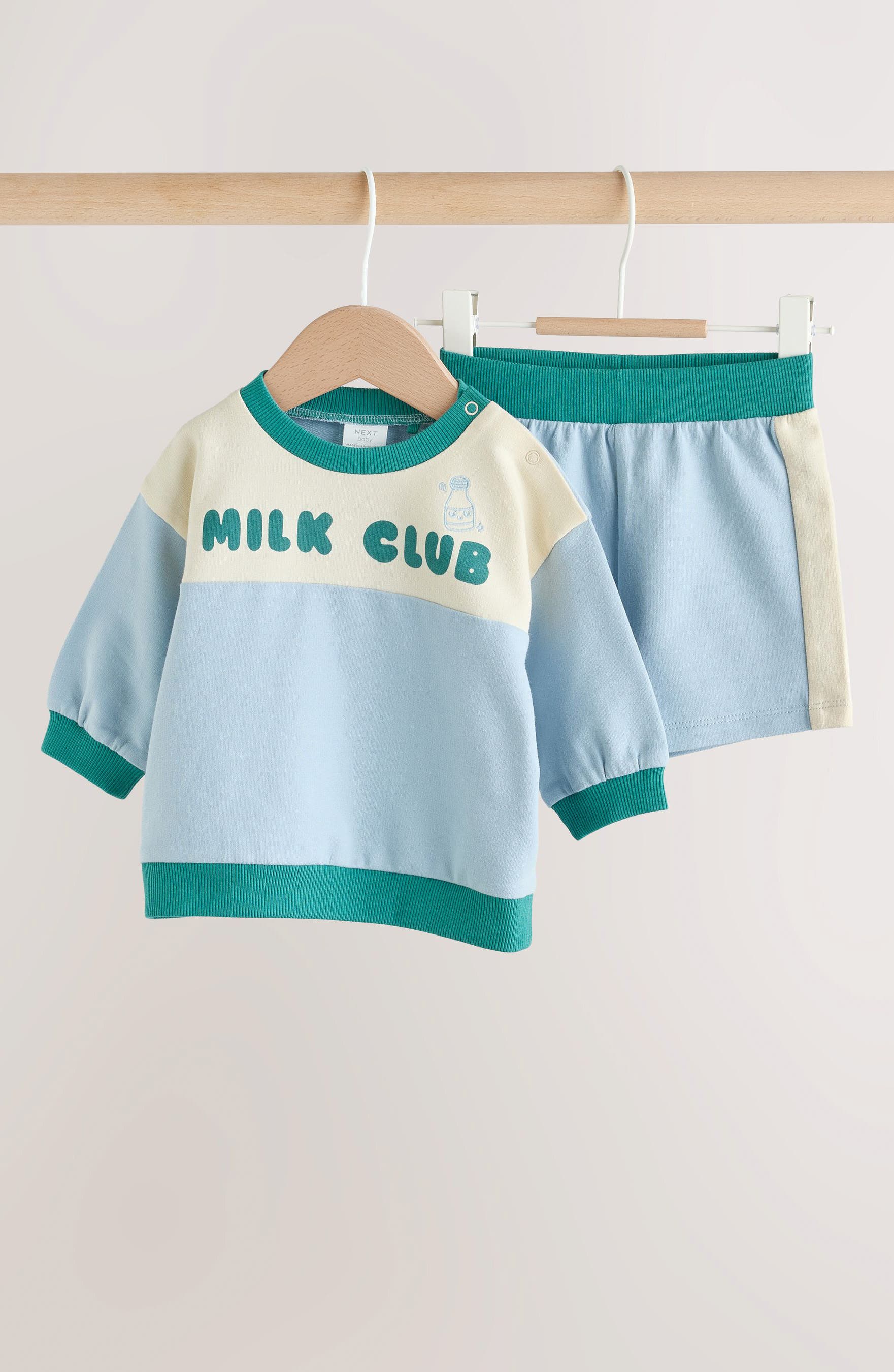 Milk Club Sweatshirt & Sweat Shorts Set (Men) | Nordstrom