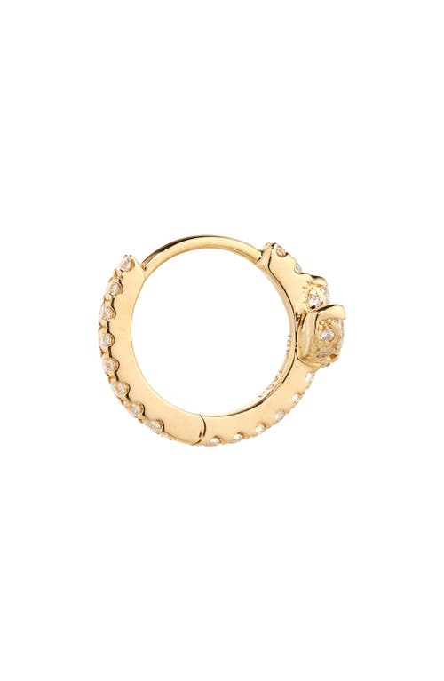 Maria Tash Diamond Lotus Eternity Huggie Hoop Earring