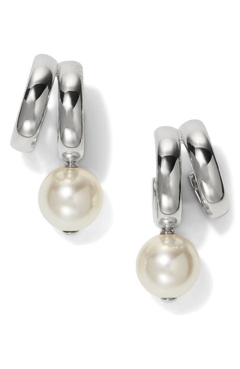Farrah Faux Pearl Drop Earrings
