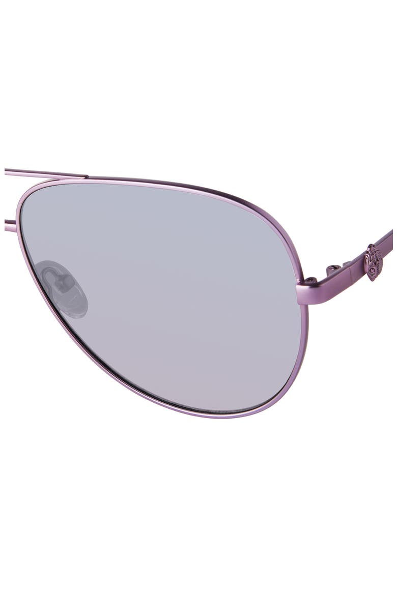 Shoreditch 62mm Oversize Aviator Sunglasses, Alternate, color, LILAC/ VIOLET DECOR AR