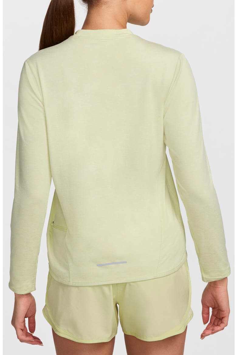 Dri-FIT Swift Element UV Running Top, Alternate, color, 751 LIFE LIME/WHITE/HEATHER