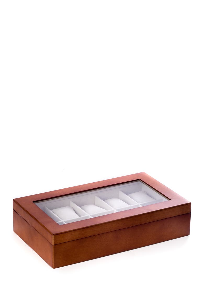 Cherry Wood Harvey Watch Case, Alternate, color, no color