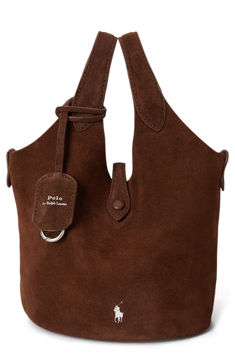 Polo Play Small Suede Tote