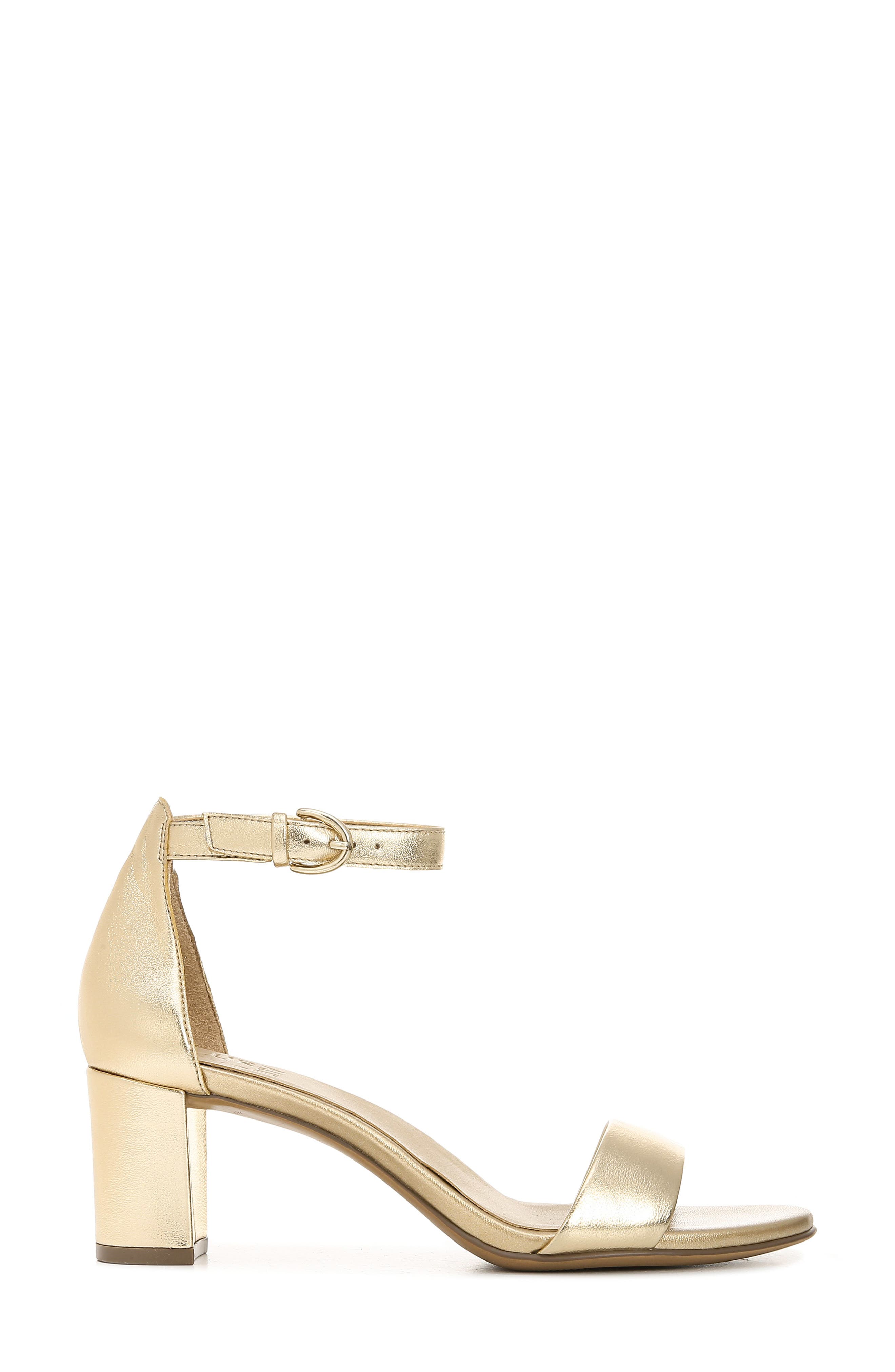 Vera Ankle Strap Sandal, Alternate, color, DARK GOLD LEATHER