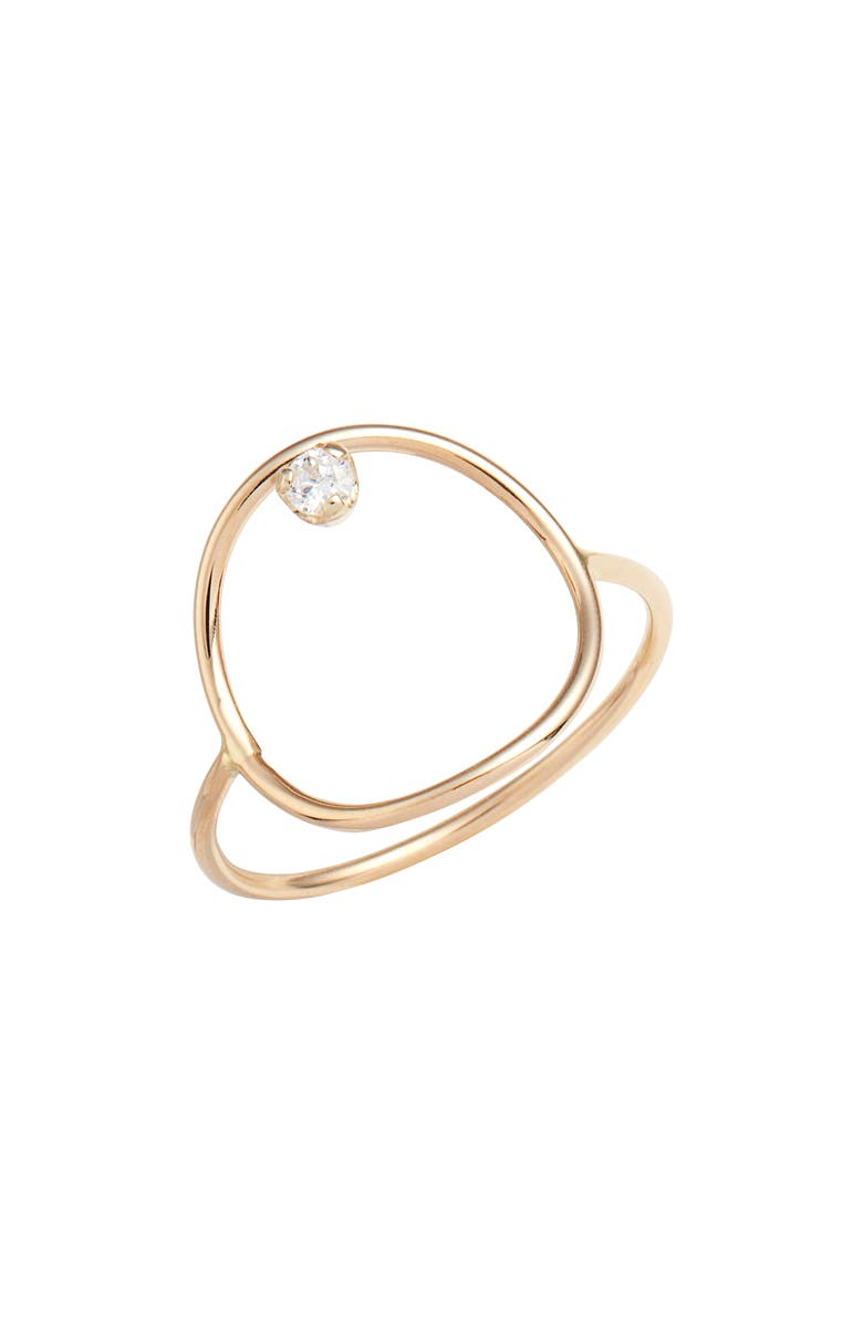 Zoë Chicco Diamond Circle Ring, Main, color, 