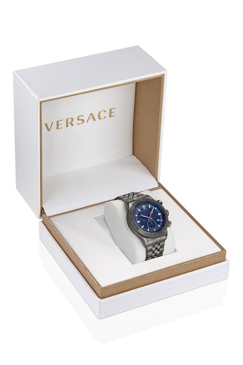 Hellenyium Chronograph Bracelet Watch, 44mm, Alternate, color, GUN