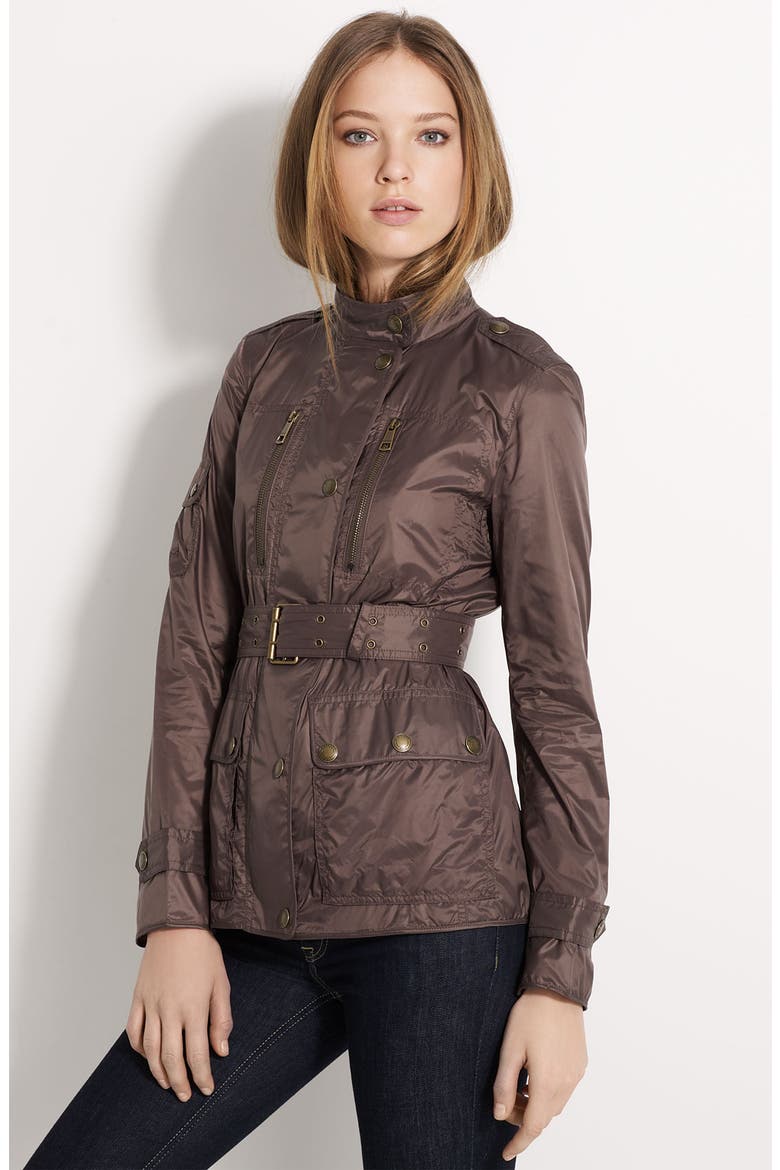 Brit Belted Jacket, Main, color, MOLE BROWN