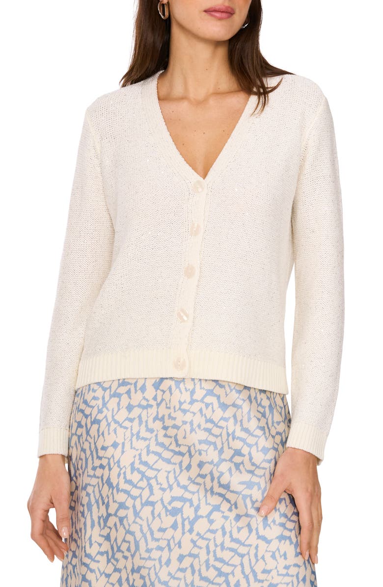 Vince Camuto Sequin Cardigan, Main, color, 
