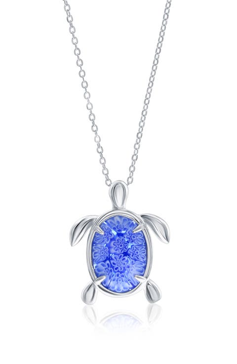 Venetian Turtle Pendant Necklace