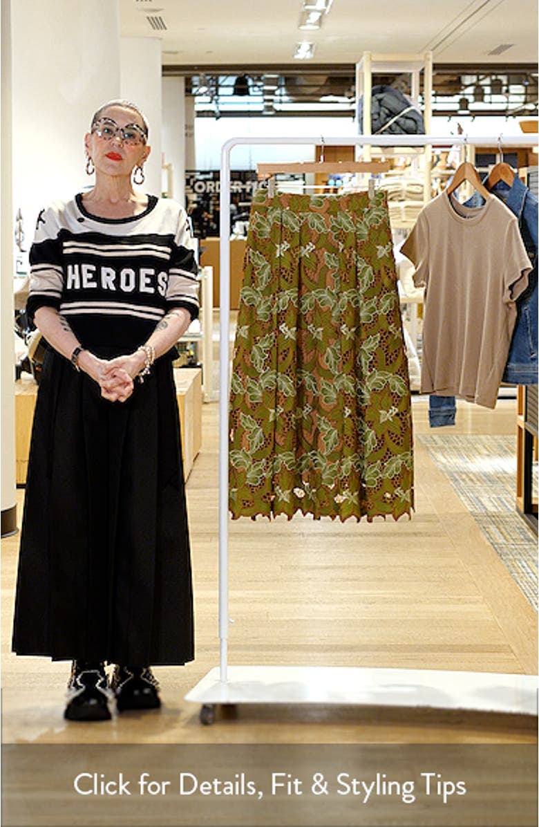 The Hailey Lace Midi Skirt, sales video thumbnail