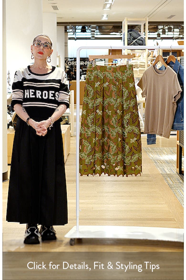The Hailey Lace Midi Skirt video