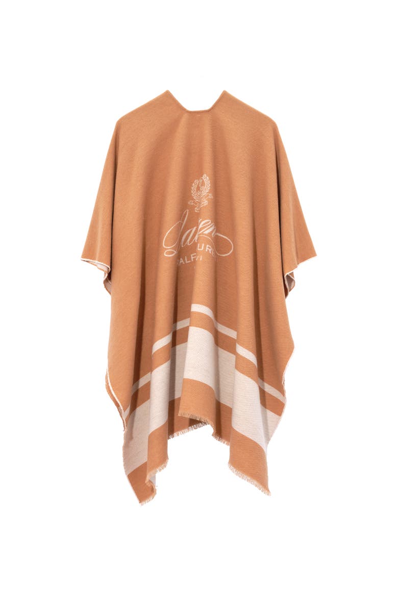 hotel logo ruana, Alternate, color, camel/cream