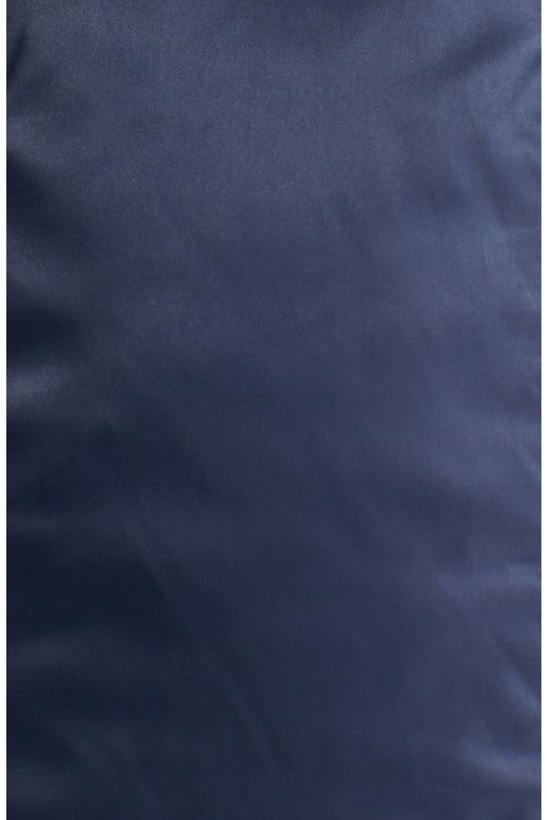 Faux Fur Collar Down & Feather Parka, Alternate, color, NAVY