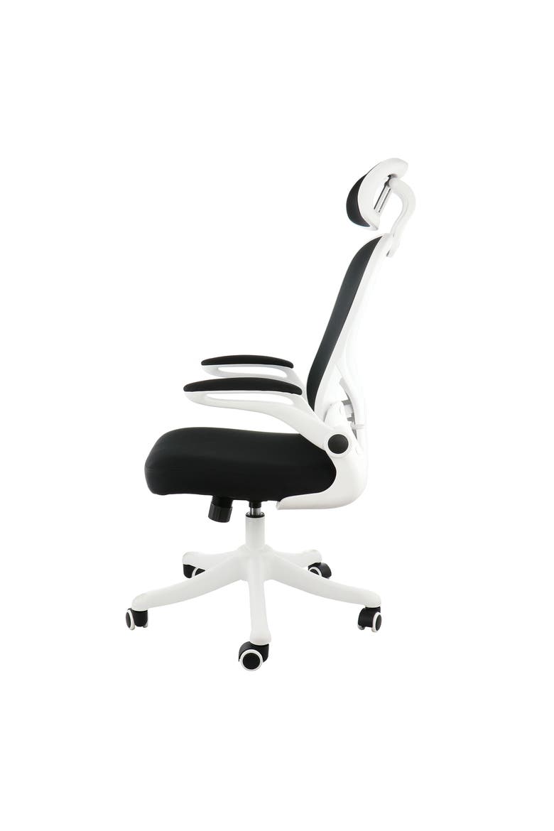 High Back Adjustable Office Chair, Alternate, color, White