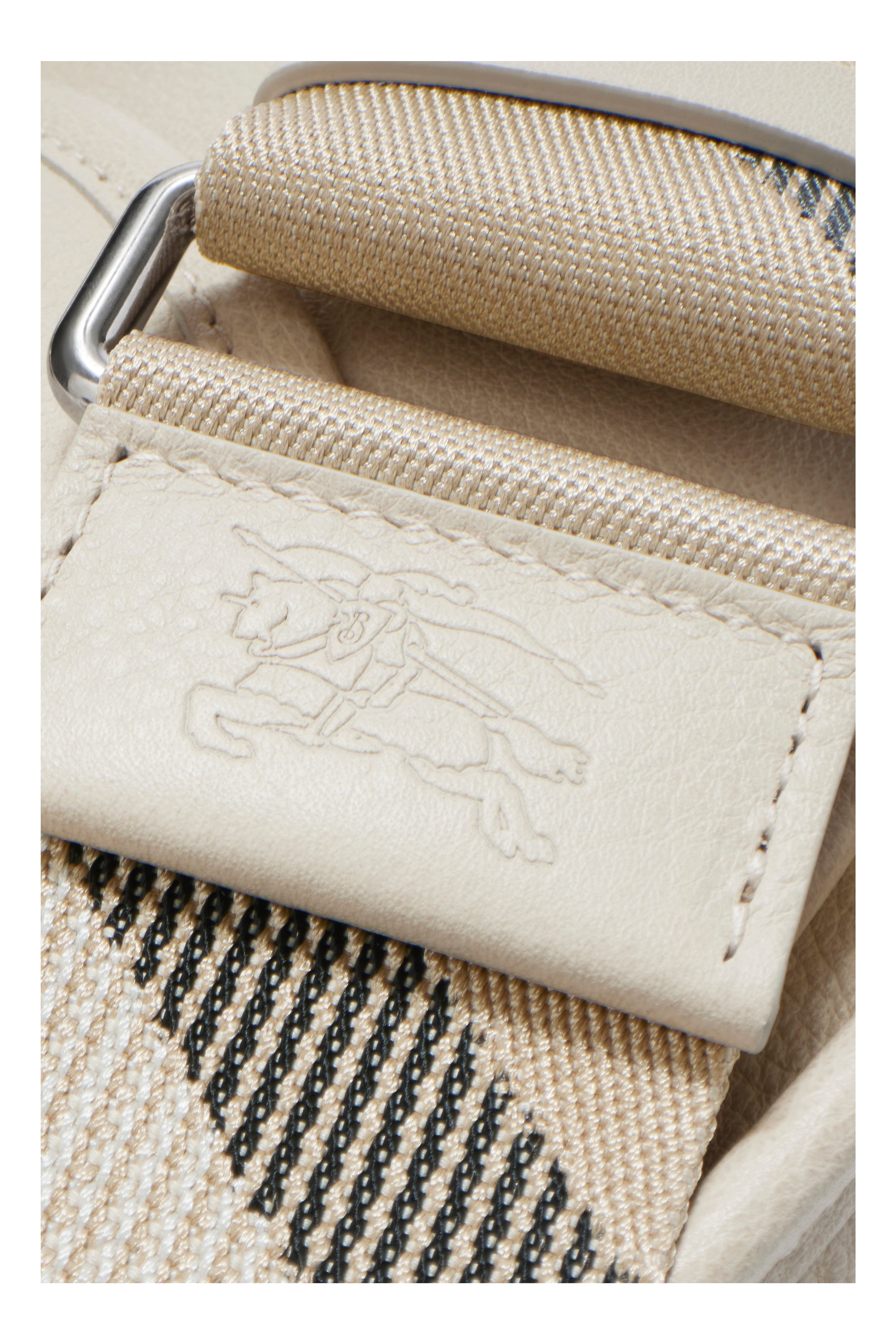 Small B Clip Messenger Bag, Alternate, color, Soap beige