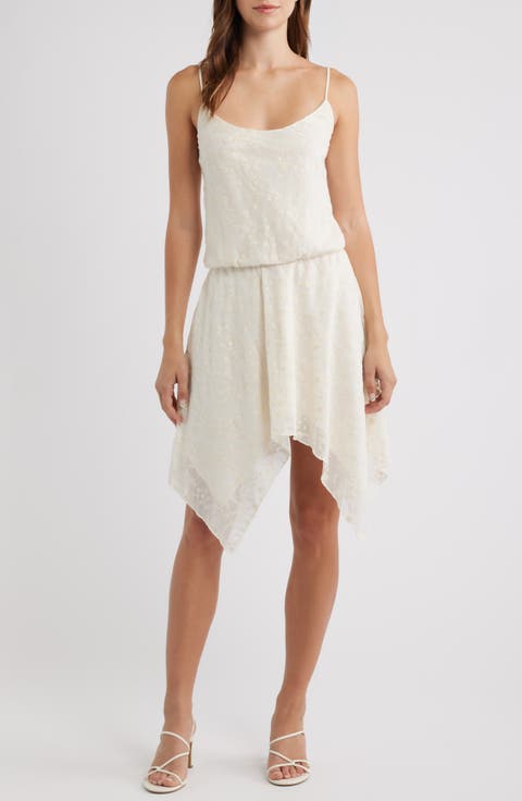 Jessamy Handkerchief Hem Minidress