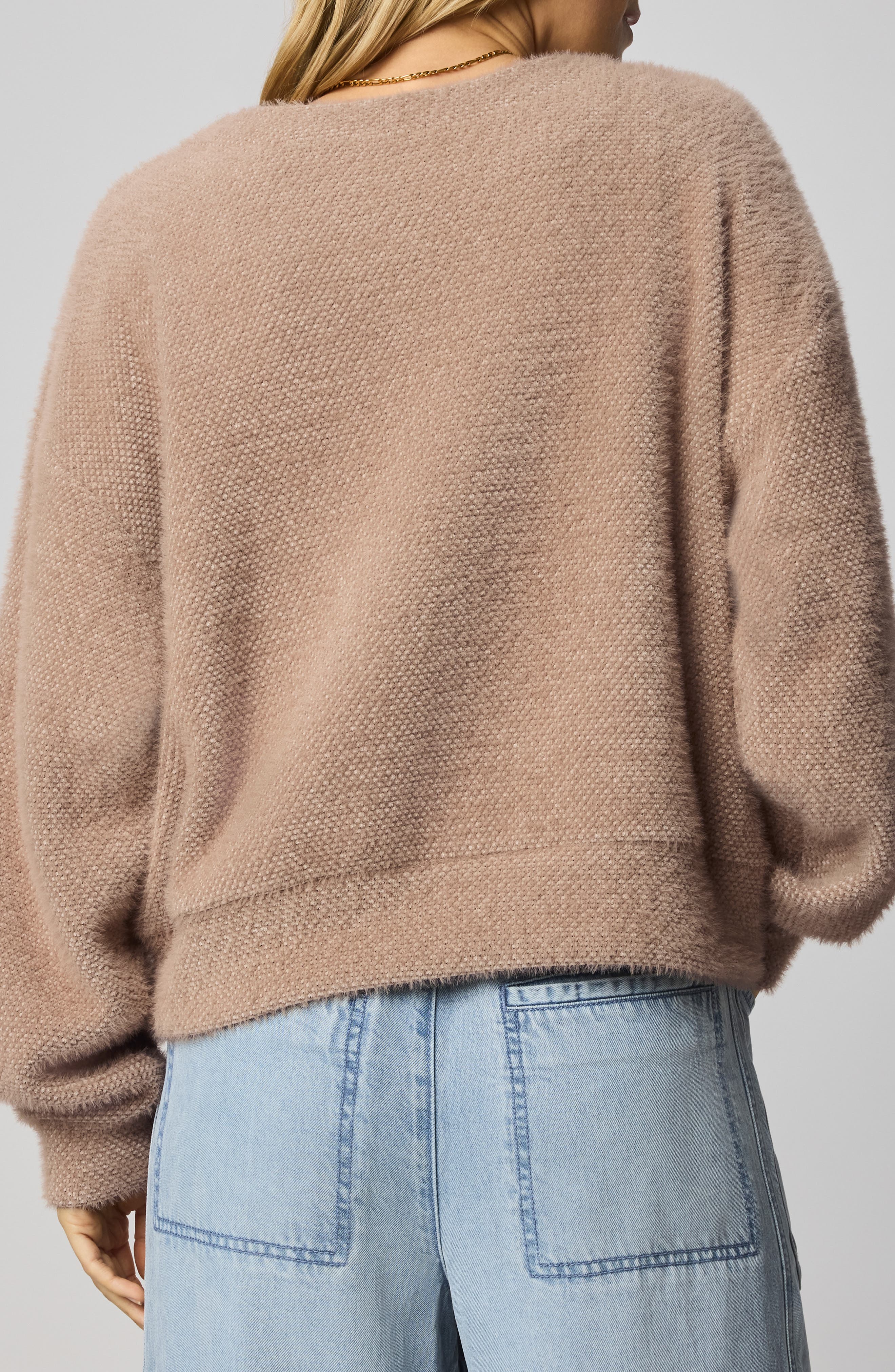 Fallon Fuzzy Crewneck Sweater - image 4
