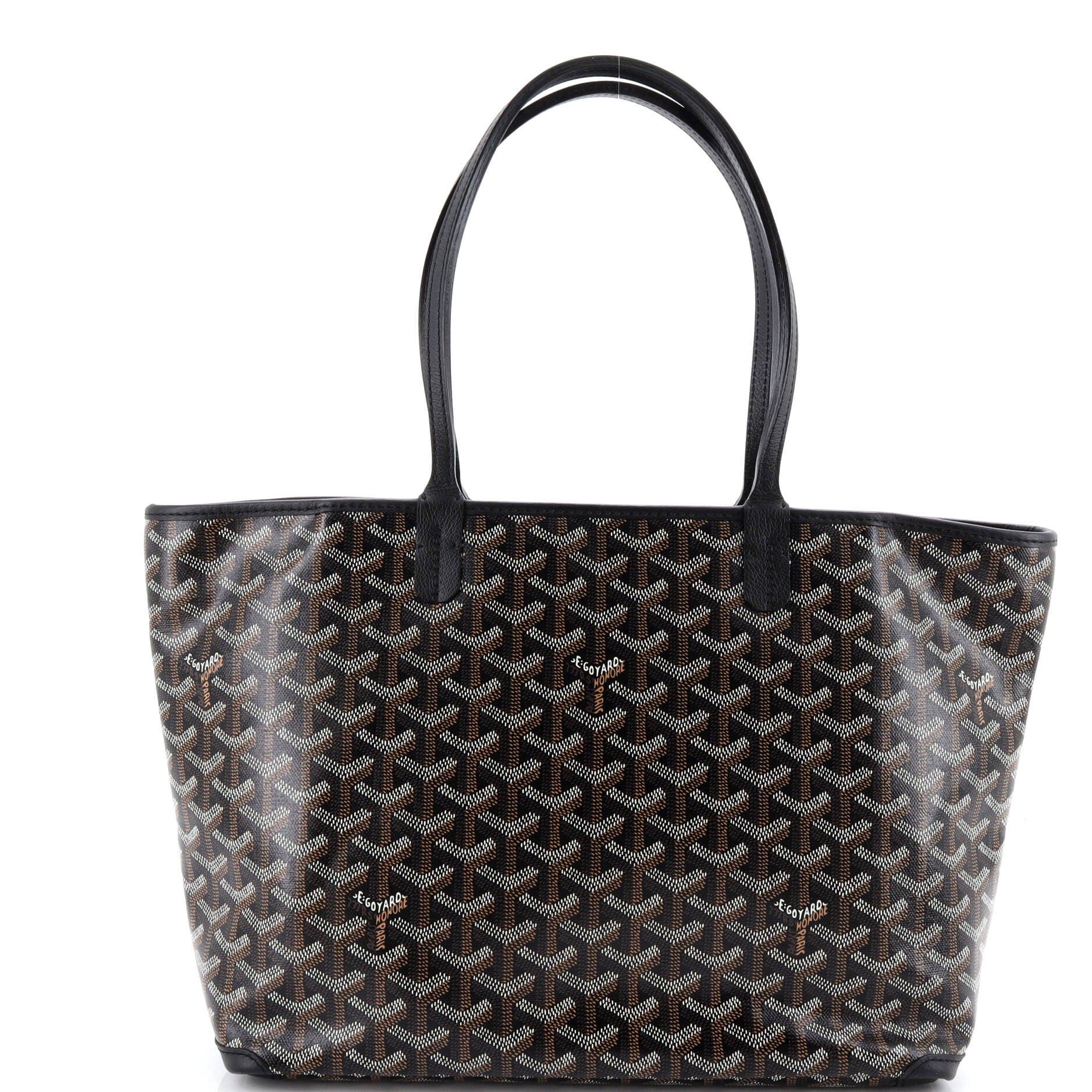 Pre-Owned Goyard Artois Tote Coated Canvas PM, Alternate, color, Black