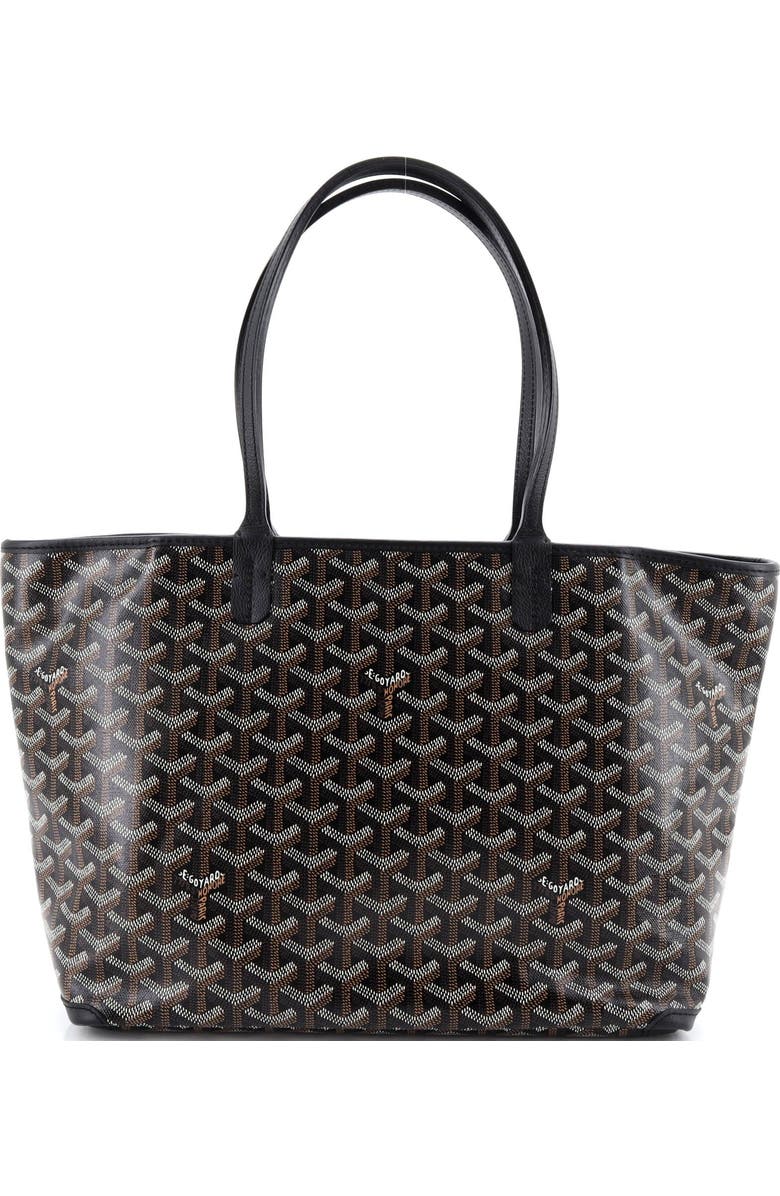 Pre-Owned Goyard Artois Tote Coated Canvas PM, Alternate, color, Black