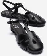 Forever & Always Shoes Nathalie Leather Ankle Strap Sandal