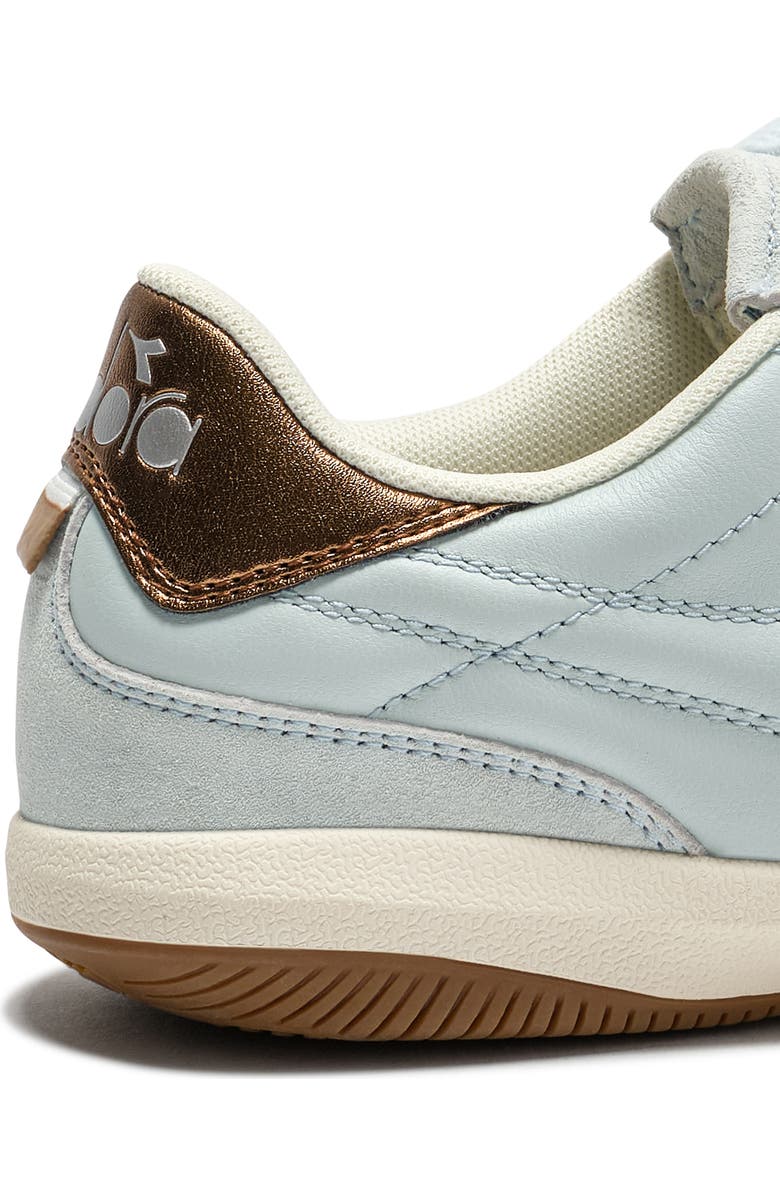 Diadora Gold Indoor Leather Sneakers, Alternate, color, Wan Blue