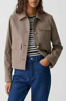 Theory Casual Button Front Jacket