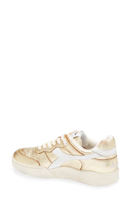 Diadora B.560 Cherie Metallic Sneaker In Whisper White