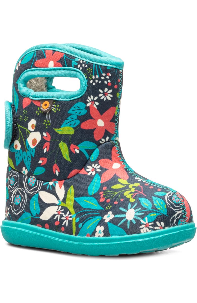 Bogs Baby Bogs II Cartoon Flower Insulated Waterproof Boot, Main, color,