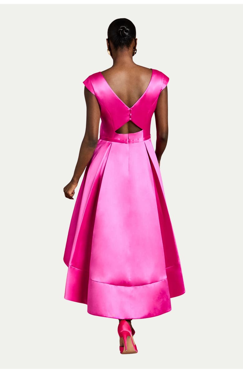 Coast Twill Hi-lo Midi Dress, Alternate, color, Magenta
