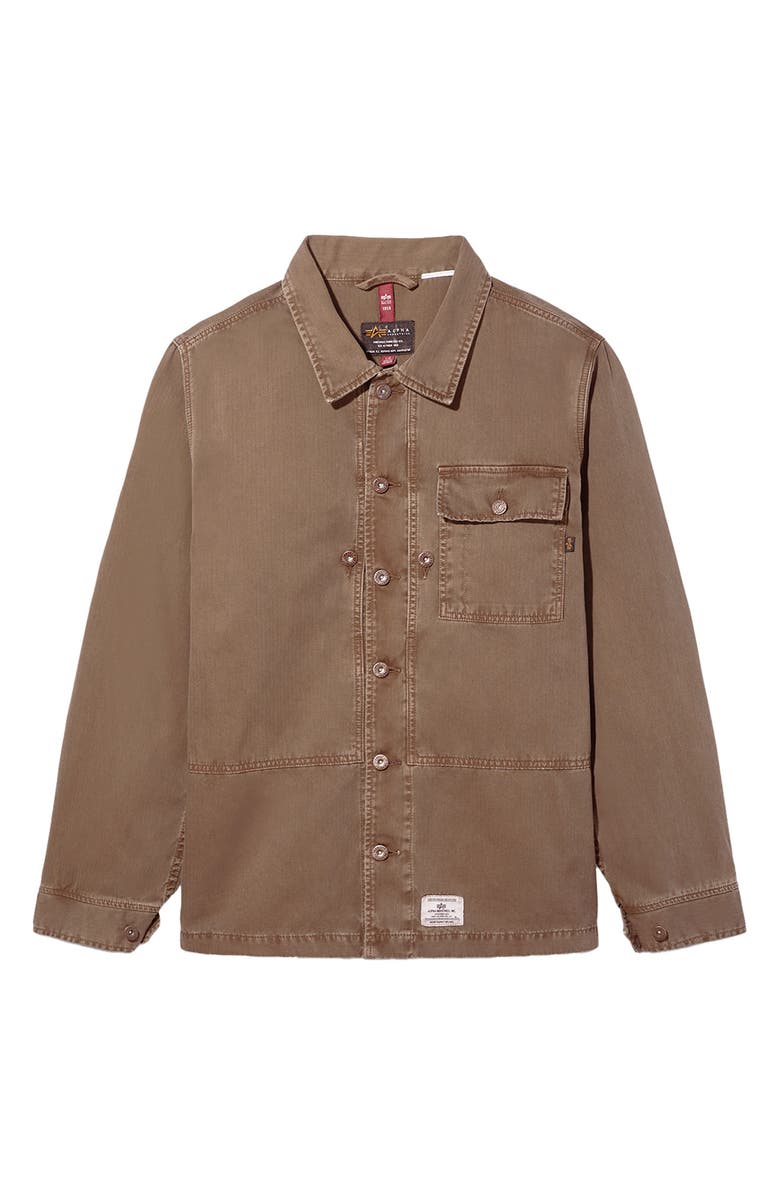 Alpha Industries P44 Mod Cotton Shirt Jacket, Main, color, 
